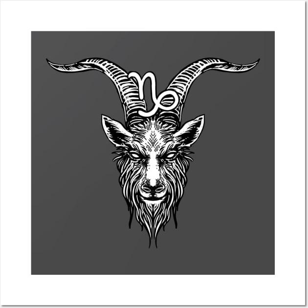 Capricorn - Astrology Sign Wall Art by Kneazal